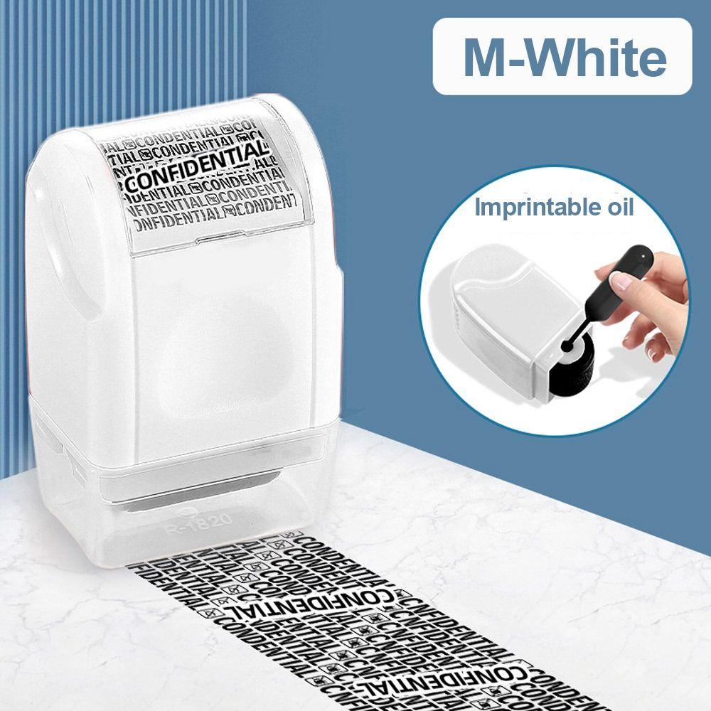 Durable Roller Identity Protection Stamps Privacy Protection Safety Confidential Stamp Portable ID Security Stamp