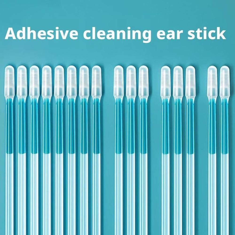 48pcs Flexible Soft Earwax Removal Swabs Washable Adhesive Ear Picks For Adults