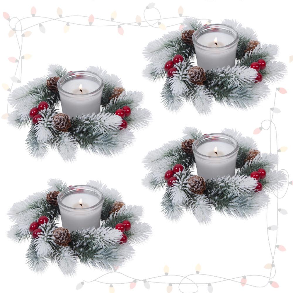 Wreath Window Arrangement Handmade Direct Sales Christmas Decorative Wreath