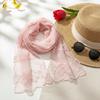 Printed Embroidery Lace Scarf Thin Lace Scarves Fashion Flower Scarf  Beach