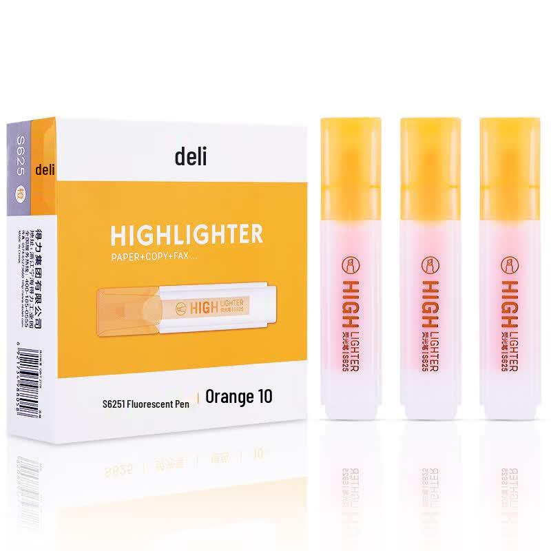 Deli S625 Fluorescent Highlighter Pens