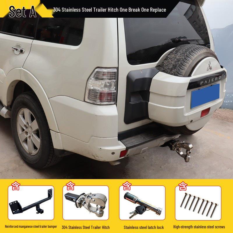 Mitsubishi Pajero V73/V97/V93 Trailer Hook: Reinforced Tow Bar Upgrade
