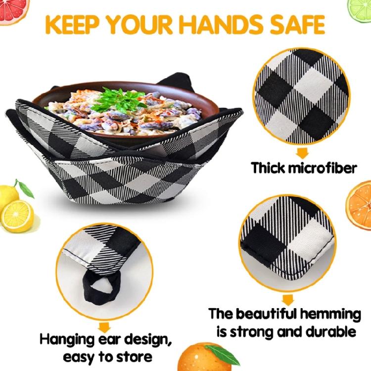 Household Kitchen Hot Bowl Rack Microwave Heating Bowl Protect Hand Cover