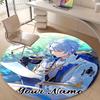 Personalized Genshin Impact Round Chair Office Rug - Perfect for Mat, Office Chair & More - Ideal Gift for Birthdays and Holidays