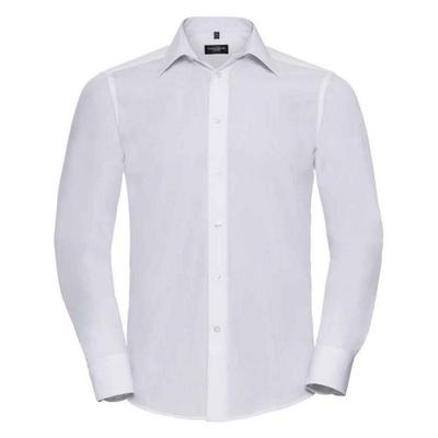 Mens Poplin Tailored Long-Sleeved Formal Shirt