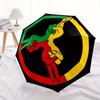 1pc Peace Love Automatic Open 8-Rib Windproof Umbrella, Travel & Commuting, Suitable for All Seasons