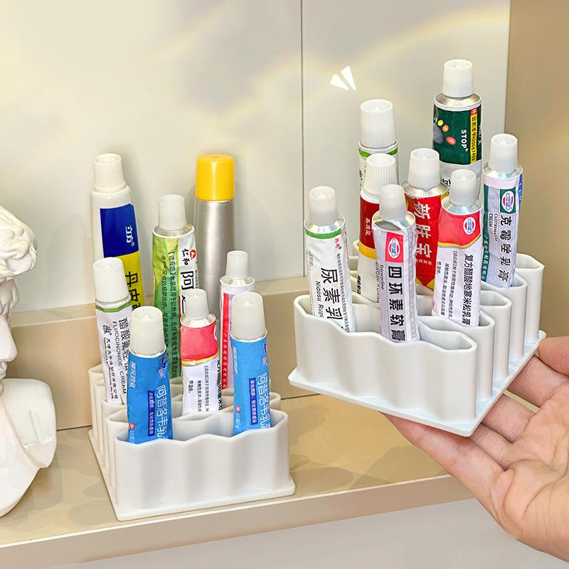 1Pc Creative Wavy Brush Holder Durable Desktop Pen Holder Organizer Pencil Paint Brushes Storage Basket Art Supplies Stationery