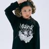 [mardimercredi] Kids T-shirt Long Sleeve Flowermardi Jardin_Black White