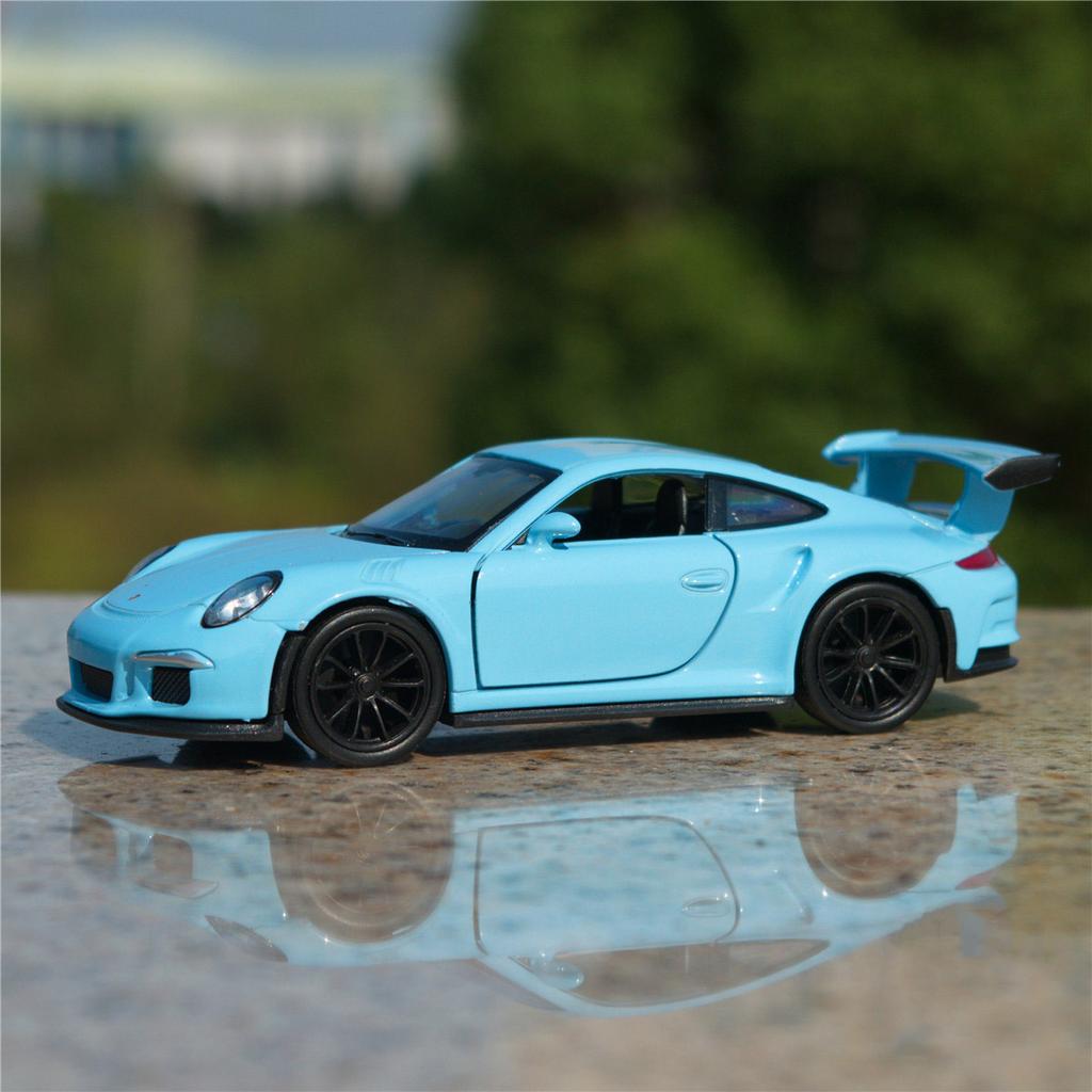 WELLY 1/36 2016 Porsche 911 GT3 RS Alloy Sports Car Model Diecasts Metal Toy Car Vehicles Model Pull Back Simulation Kids Gifts
