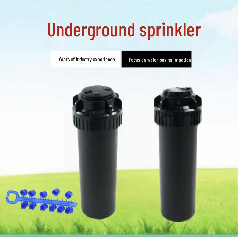 6-Pack 360° Rotating Pop-up Garden Sprinklers for Lawn & Road Maintenance