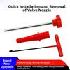 Steel Construction Valve Stem Tool Tire Valve Kit Ergonomic Handles