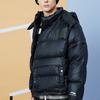 Li Ning Warme Abnehmbare Kapuze Lockere Daunenjacke Herren Oberbekleidung Schwarz AYMQ177-2