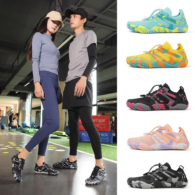 New-style Swimming and River-trekking Shoes Outdoor Water-wading Footwear Quick-drying Breathable Beach Shoes Elevated Hiking Toe-separated Footwear