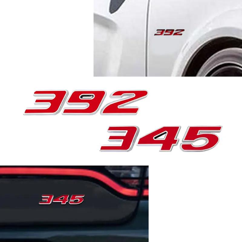 Metall 3D Autoaufkleber 392 345 6.4L Emblem Auto Kotflügel Seitenaufkleber Heckklappe Stoßstange Heckaufkleber Für Hemi Charger Challenge