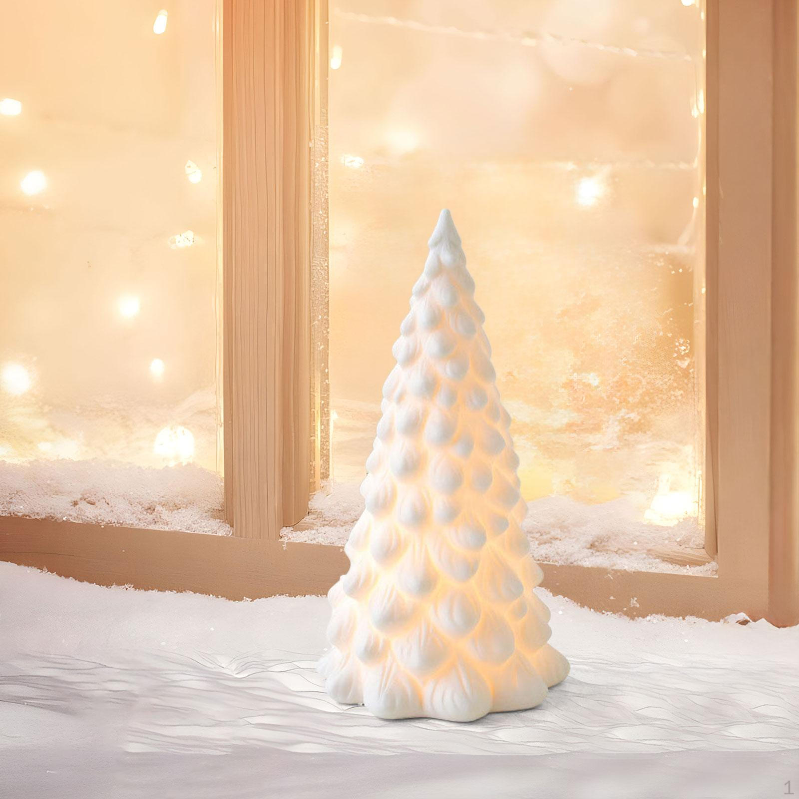 

Освещенная новогодняя елочная фигурка украшение ночник настольный светильник для полки L