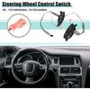 ACROPIX Left Right Side Steering Wheel Cruise Control Switch Button with Cable Fit for Ford Explorer - Pack of 2 Black
