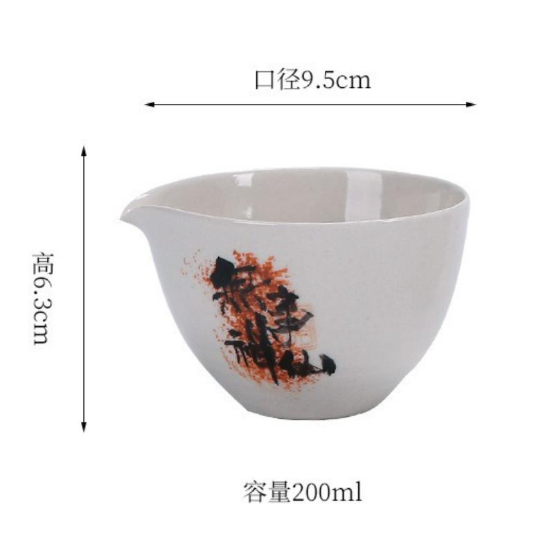 Chinese Style Ceramic Teacup Creative Household Kungfu Tea Bowl Teacup Master Cup Drinking Utensils Kitchen Teaware Tea Set New