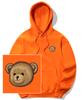 Small Bear Face Logo Hoodie - Orange