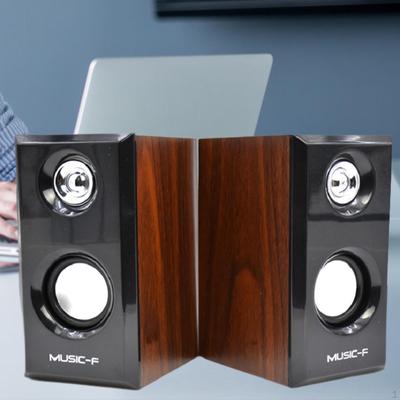 2 Stück Holzlautsprecher Laptop Klarer Klang Zubehör Verschleißfest Desktop