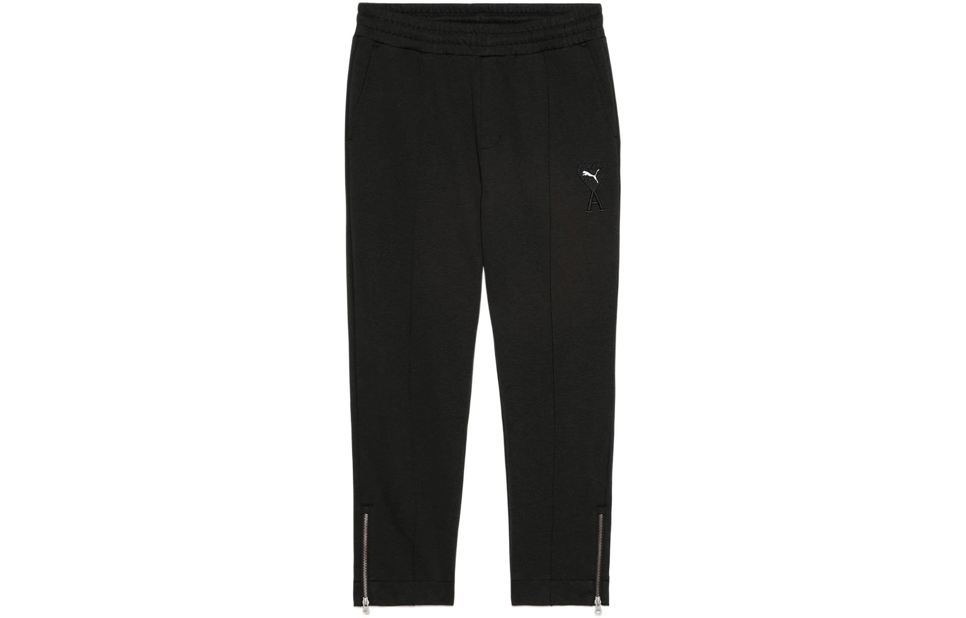 PUMA X AMIPARIS Knitted Sweatpants Men s Black Moderate Straight Fit Pants 534298-01 S
