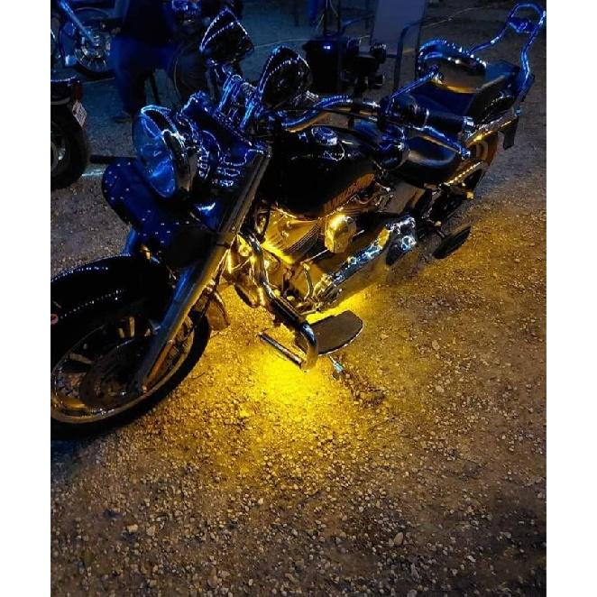 E-Bright Amber/Yellow Led Strip Lights for Cars 5050 SMD Waterproof Golf Amber