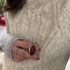 Fashion Jewelry Vintage Temperament Oval Pendant Necklace For Women Party Gifts Simply Design Accessories