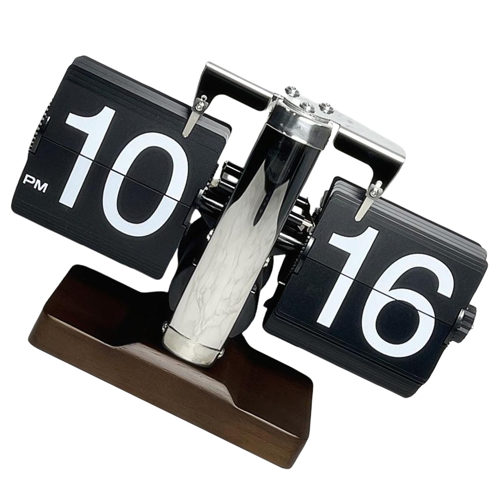 

Классические цифровые часы с откидными цифрами, работающие от батареек, настольные механические часы с большим дисплеем для удобного просмотра B