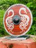 Viking Dragon Wood Shield: Norse Warrior Decor, LARP Prop