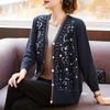 Women's Stylish Knit Casual Autumn Jacket for Mature Women