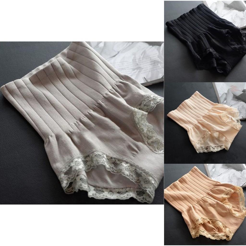 Women's High Waist Abdomen Lace Slimming Shaping Underwear Shorts For Comfort