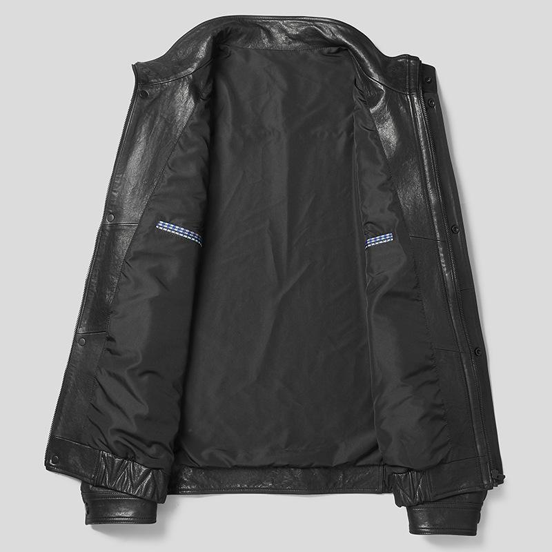 Autumn and winter new style genuine leather jacket men's sheepskin casual jacket blended men's clothing