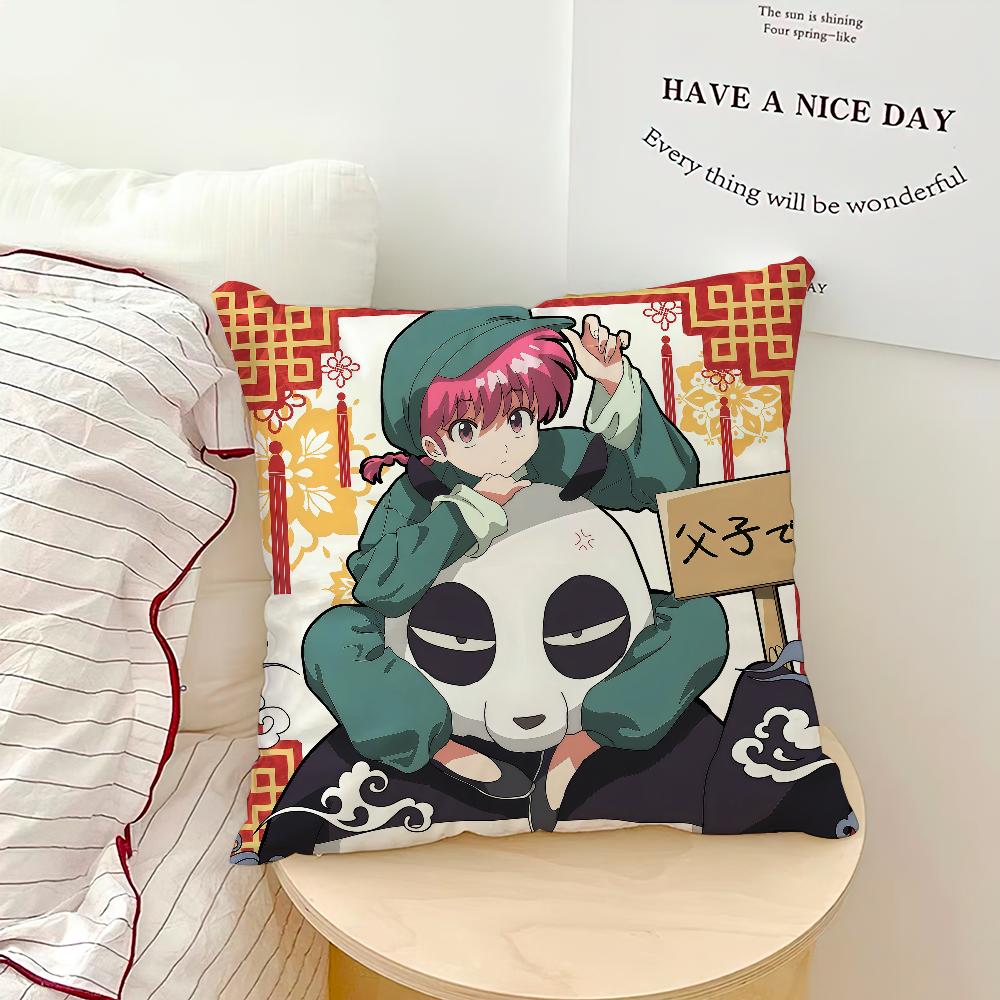 Anime Cute R-Ranma Akane Tendo R-Ranma Comfortable Soft Hogar Pillowcase For Sofa Living Room Bed Home Decor Protective Covers