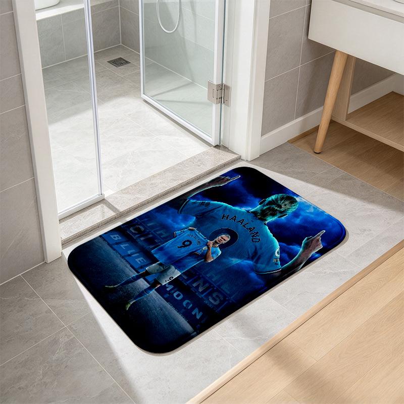 EH poster Flannel Kitchen Mat Christmas Soft Area Rug Non Slip Floor Carpet Home Decoration