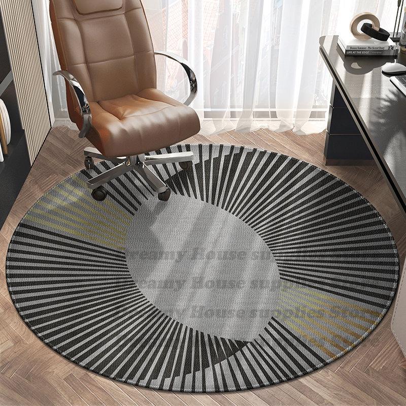 Round Rugs Swivel Chair Floor Mat Round Carpets for Living Room Decoration Home Bedroom Decor Carpet Sofa Coffee Tables Area Rug