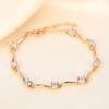 Luxury European Style Wave Rhinestone Bracelet for Women: Simple, Fashionable, and Versatile.