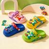 Summer Children's Cartoon Hole-in-the-wall Sandals for Boys and girls3-12Dinosaur Non-slip Closed-toe Two-way Children's Slippers for 1-year-old Baby