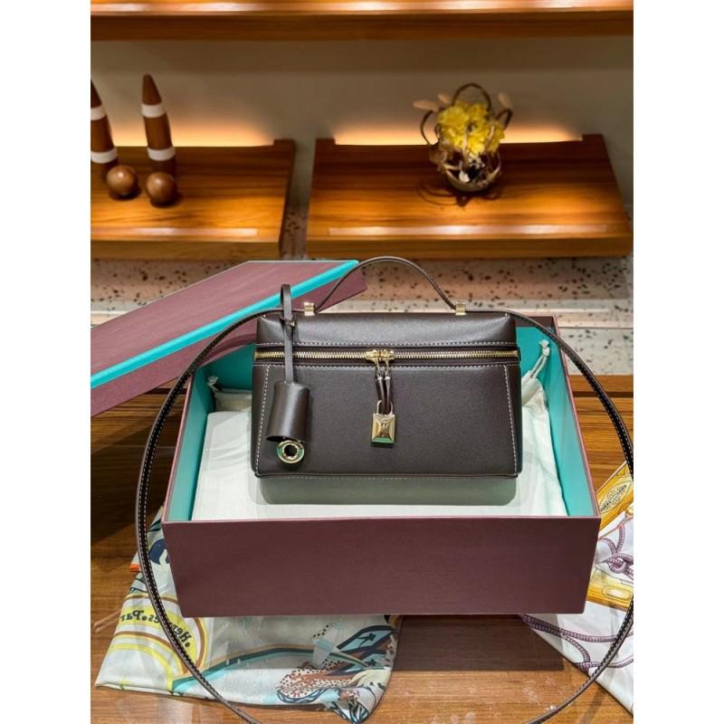 Box Crossbody Bag Genuine Leather Minimalist Fashion Shoulder Women Daily Use