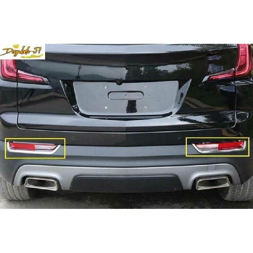 For Cadillac XT4 -2024 ABS Chrome Rear Fog Light Lamp Cover Trim 2PCS Set