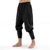 Men's Vintage Pants Medieval Viking Pirate Customets Lace-up Cotton Linen Trousers Halloween Cosplay Outfits