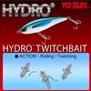 Saltwater Lure Hydro Twitch Bait Sinking 150mm Black Silver YO-ZURI Color