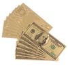1buc Billet de aur Bancnotă de aur Monedă comemorativă colorată Monedă din folie de aur 100 USD