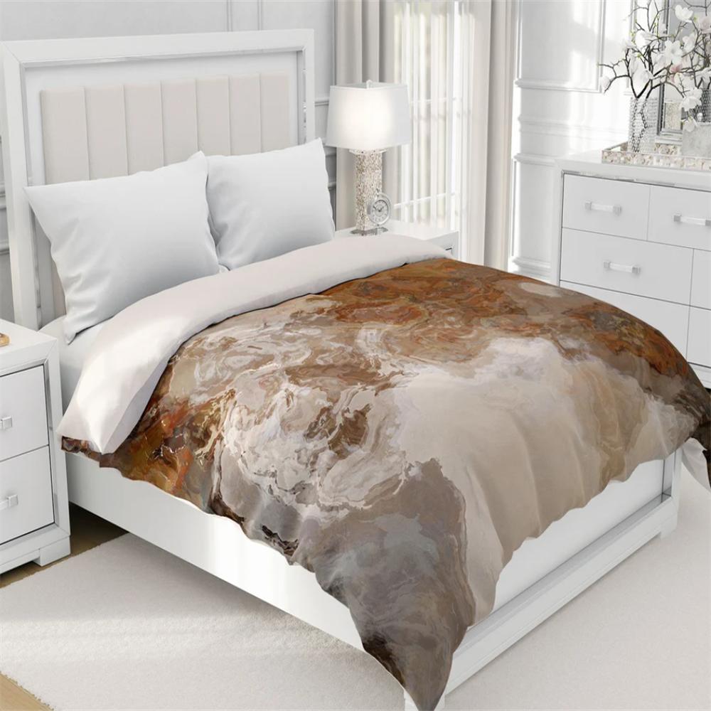 Duvet Cover with Abstract Art In King, Queen or Twin, Silky Smooth Microfiber, Contemporary Bedroom Decor, Modern Bedding, Ball