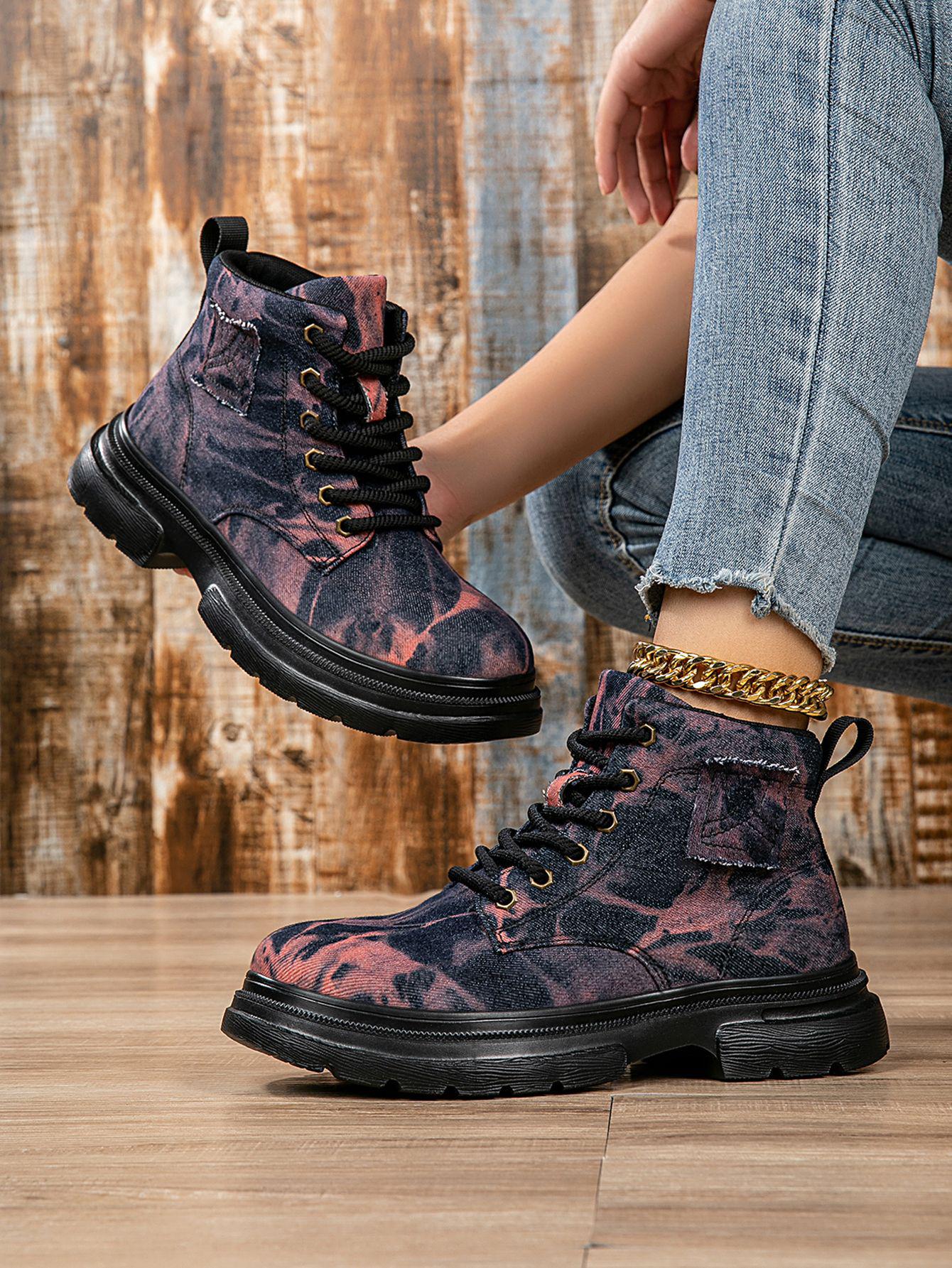 

Women s Trendy & Versatile British Style Martin Boots - Autumn 2025, Non-slip, Wear-resistant, Fashion Denim Work Boots. 38