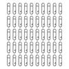 50Pcs Fishing Clip Connectors Quick Changing Connector for Lures Power Fishing Clip Stainless Fast Snaps Speed Clip