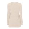 Women's Fashion Color V-Neck Button Loose Long Sleeve T-Shirt Top