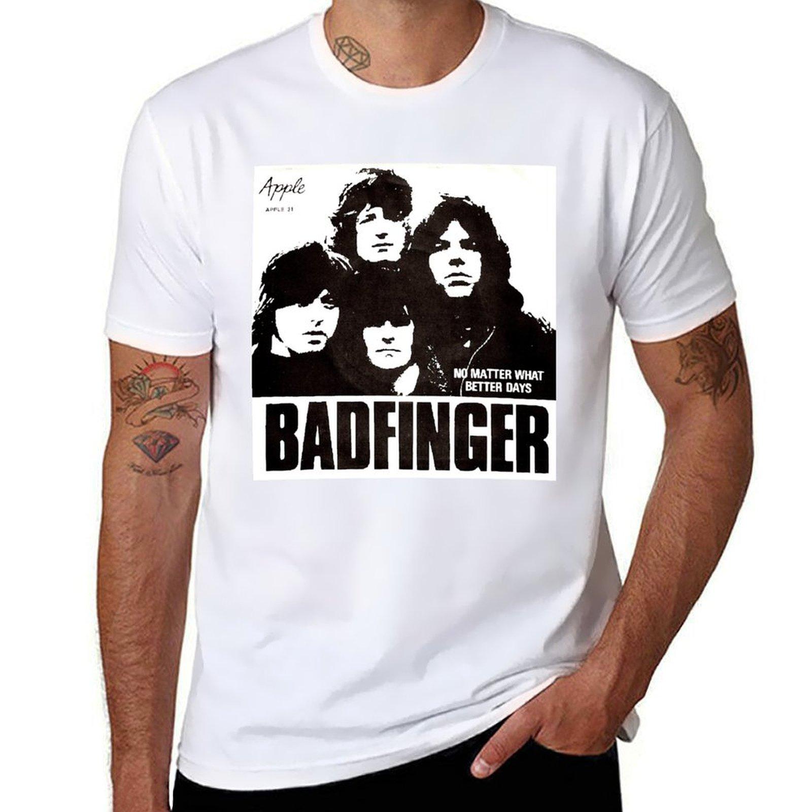 

No Matter What, Power Pop, Classic Rock, 1970, Classic Alternative, Badfinger, T-Shirt cute tops mens cotton t shirts XL