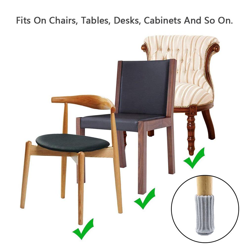 16Pcs Chair Covers High Elastic Non Slip Chair Leg Feet Covers Covers Knitting Furniture Covers