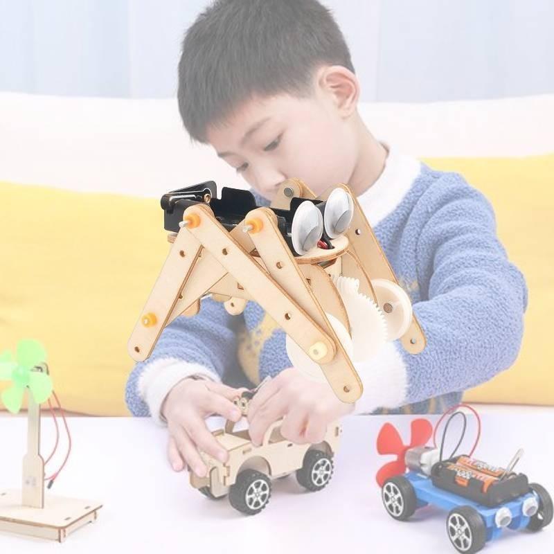 Lernendes Holz-DIY-Insektenroboter-Bastelset für Kinder Wissenschaftsexperiment