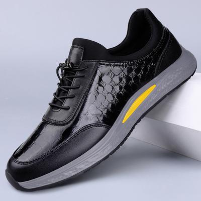 High Quality Man Sneakers Men Lightweight Walking Casual Shoes Genuine Leather Mens Trainers Luxury Brand Male Treking Footwear