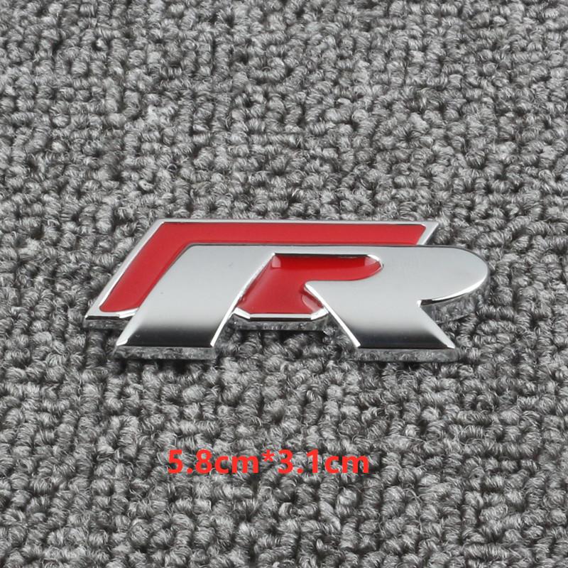 hsvrd1 2026 Hot For VOLKSWAGEN VW 3D Metal R Rline Emblem R line Badge Body Sticker For Volkswagen Golf Tiguan Touareg Polo GTI CC Pass